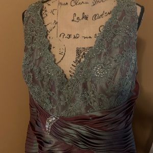 Iridescent Taffeta Ball Gown